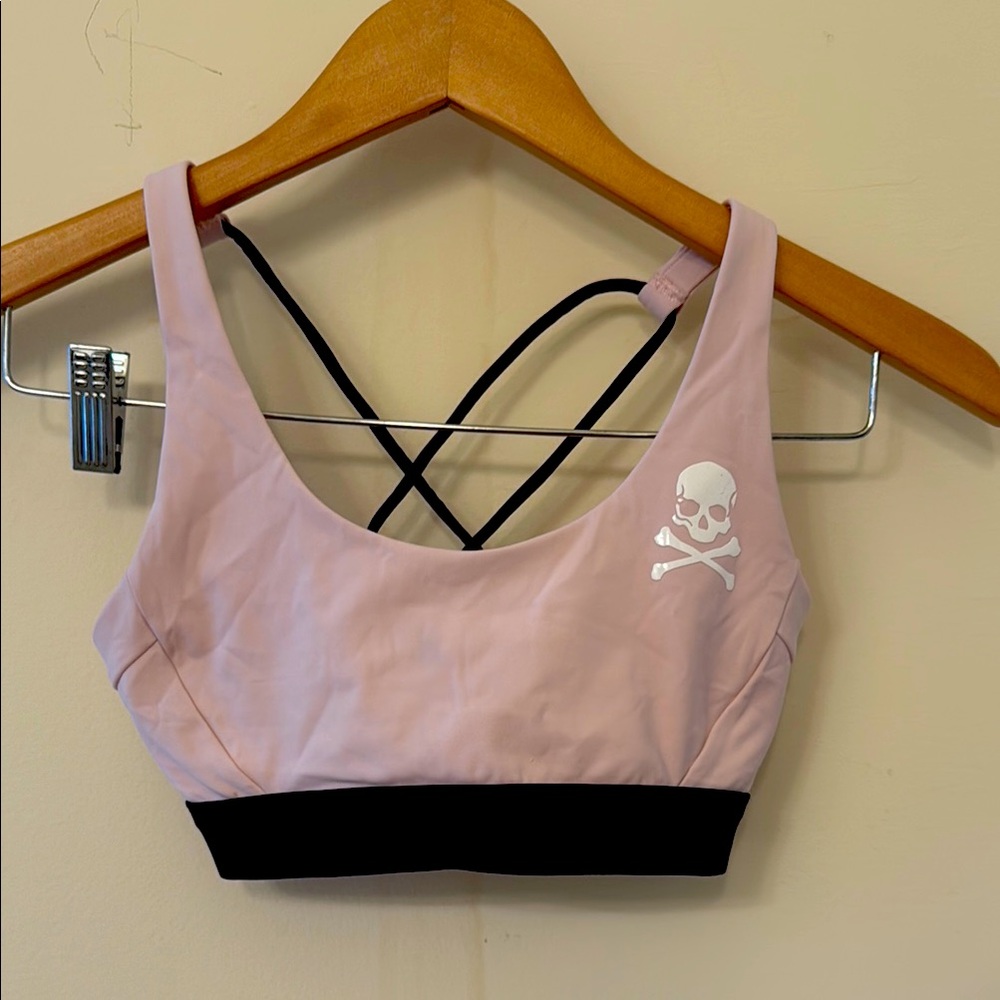 Pink and Black Soul by Soul Cycle Sports Bra xs